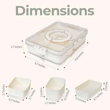 Mason & Meadow Snack Organizer - Portable Snack Storage Container