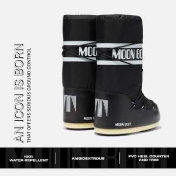 Moon Boot Icon Nylon Insulated Unisex Snow Boots