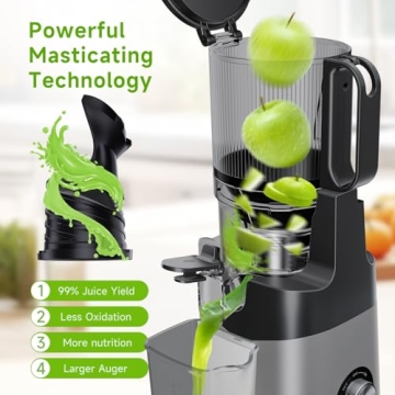 Cold Press Juicer with 5.8" Chute for Whole Fruits