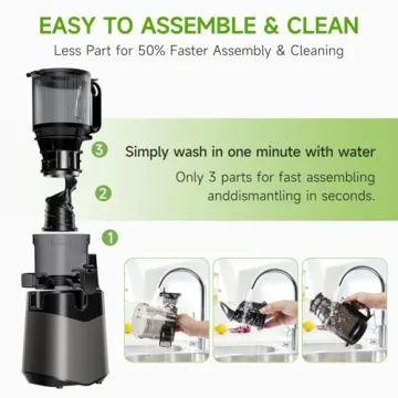 Cold Press Juicer with 5.8" Chute for Whole Fruits