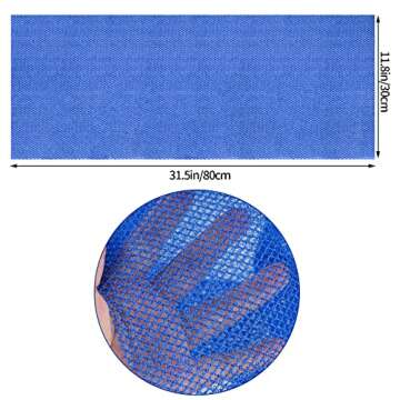 4 Pcs African Exfoliating Net, Fengek 31.5 Inch African Long Body Net Sponges Skin Back Scrubber for Daily Shower Bathing Exfoliating (Multicolor 1)