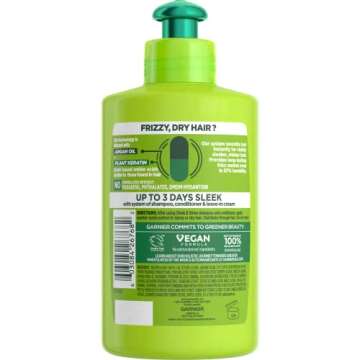 Garnier Sleek & Shine Leave-In Conditioner for Frizz-Free Hair