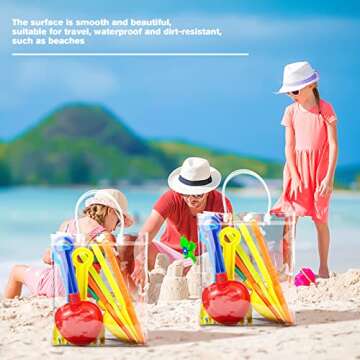 BadenBach 20 PCS Clear Gift Bags with Handles,7.9" x 9.8"x 3.1",Clear Goodie Bags Plastic Gift Bags with Handles Clear Party Favor Bags for Wedding Birthday Bridal Baby Shower Mother's Day