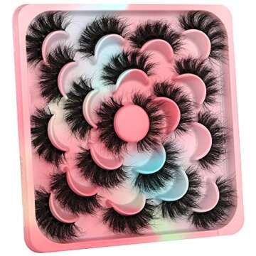 Dramatic Fluffy 3D False Eyelashes - 10 Pairs