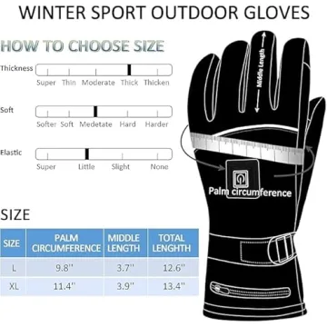 QILOVE Battery Heating Gloves for Outdoor Winter Comfort