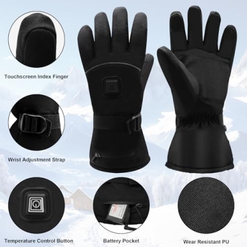 QILOVE Battery Heating Gloves for Outdoor Winter Comfort