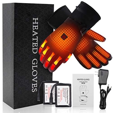 QILOVE Battery Heating Gloves for Outdoor Winter Comfort