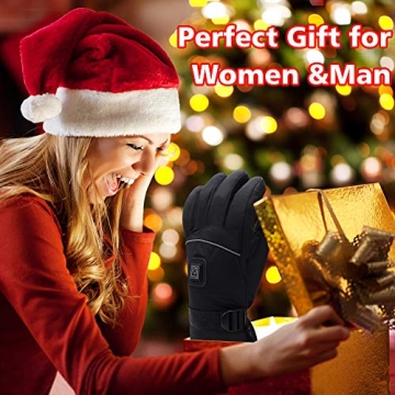 QILOVE Battery Heating Gloves for Outdoor Winter Comfort