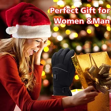 QILOVE Battery Heating Gloves for Outdoor Winter Comfort