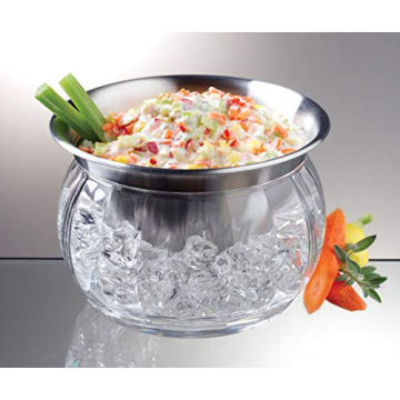 Prodyne Iced Dip-On-Ice Bowl Keeps Dips Chilled 22oz