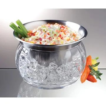 Prodyne Iced Dip-On-Ice Bowl Keeps Dips Chilled 22oz