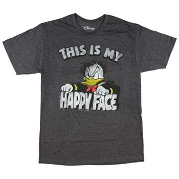 Shop Disney Men's Donald Duck T-Shirt in Charcoal Heather