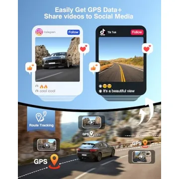 4K+2K Dual Dash Cam for Cars with WiFi and GPS