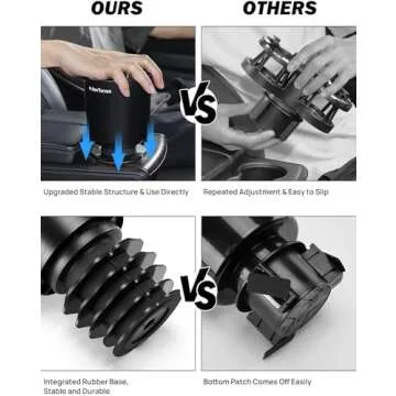 JOYTUTUS Upgraded Car Cup Holder Expander with Offset Base, Compatible YETI, Hydro Flask, Large for Hold 18-40 oz Bottles and Mugs, Other in 3.4-3.8 inch