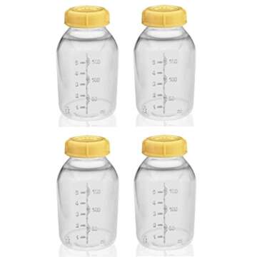Medela Breast Milk Storage Bottle 4-Pack Leak Proof