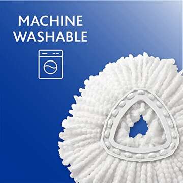 O-Cedar System Easy Wring Spin Mop & Bucket with 3 Extra Refills