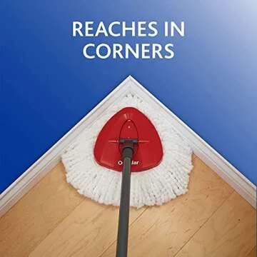 O-Cedar System Easy Wring Spin Mop & Bucket with 3 Extra Refills