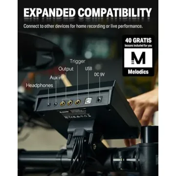 Donner DED-200X Electronic Drum Set with Mesh Pads