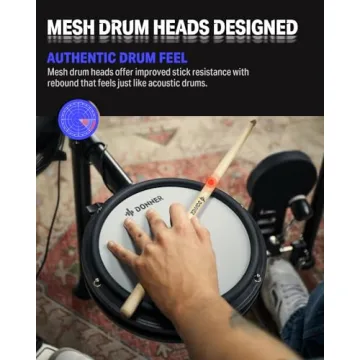 Donner DED-200X Electronic Drum Set with Mesh Pads