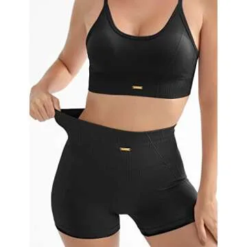 FRESOUGHT Women's 2 Piece Seamless Workout Set