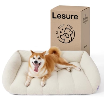 Lesure Orthopedic Dog Bed Sofa for Large Dogs, Waterproof Dog Couch with Removable Washable Cover, C...