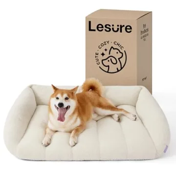Lesure Orthopedic Dog Bed Sofa for Large Dogs, Waterproof Dog Couch with Removable Washable Cover, C...