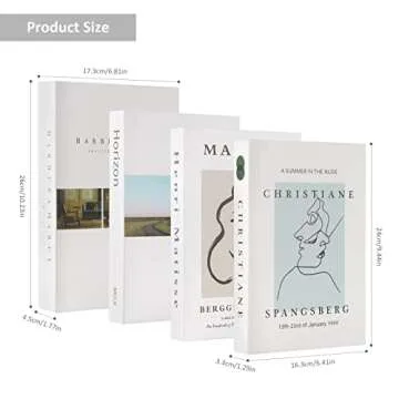 Elegant Faux Books Set for Home Decor and Gifts