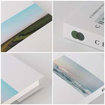 4 Pieces Faux Books for Decoration - Modern Fashion Decorative Books Set for Hardcover Home Decor, Fake Book Stacks Display for Office Bar Coffee Table Rustic Farmhouse Bookshelf