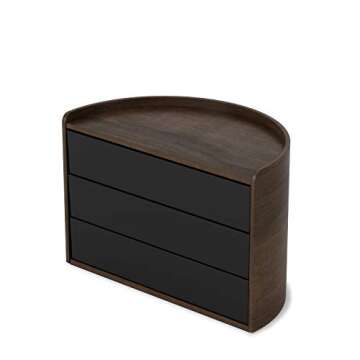 Umbra Moona Storage Box Black/Walnut