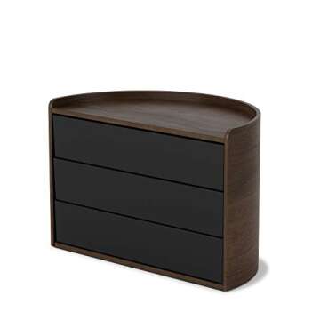 Umbra Moona Storage Box Black/Walnut