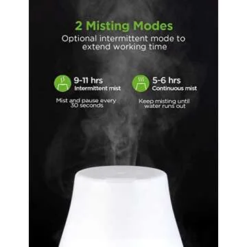 InnoGear 2 Pack 150ml Essential Oil Diffuser Aromatherapy Aroma Diffusers Ultrasonic Cool Mist Humidifier with 7 Colors LED Lights and Waterless Auto Shut-off for Home Office Bedroom Room