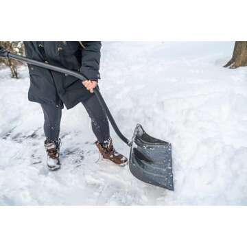 Suncast 18-inch Snow Shovel with Ergonomic Handle