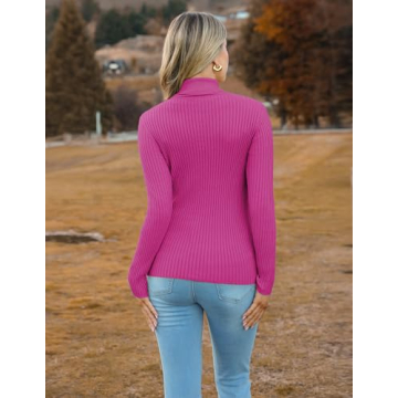 Zeagoo Women's Stylish Turtleneck Sweater for Fall