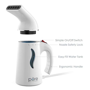 PureSteam Portable Fabric Steamer - Fast, Lightweight & Safe