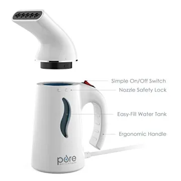 PureSteam Portable Fabric Steamer - Fast, Lightweight & Safe