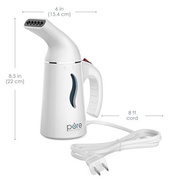 PureSteam Portable Fabric Steamer - Fast, Lightweight & Safe