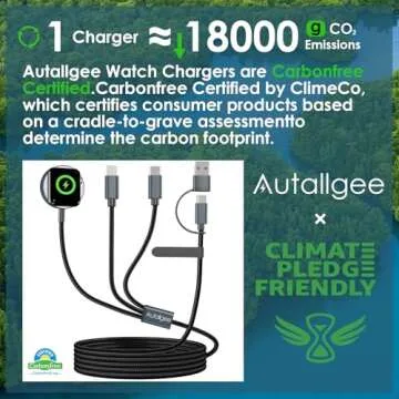 Upgraded 3 in 2 Multi Charging Cable for Apple Watch iWatch Charger Travel Essentials Multi Fast Cha...