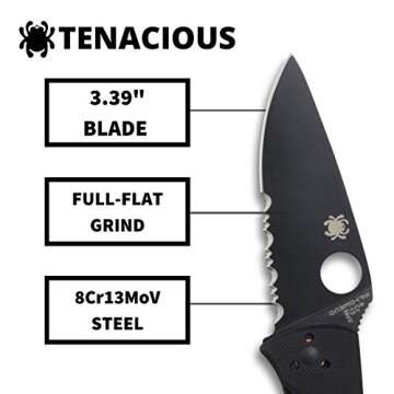 Spyderco Tenacious Folding Knife - Durable Everyday Carry