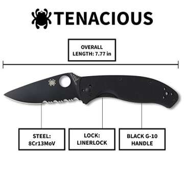 Spyderco Tenacious Folding Knife - Durable Everyday Carry