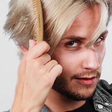 BOMEIYI Boar Bristle Hair Brush Set for Fine Hair