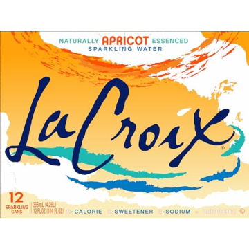 LaCroix Apricot Sparkling Water Pack of 12