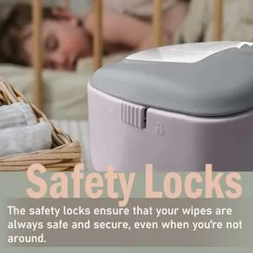Baby Wet Wipe Warmer & Dispenser, Holder and Case - with Easy Press On/Off Switch, Only Available at Amazon