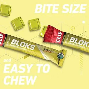 CLIF BLOKS Energy Chews - Margarita with Salt Electrolytes
