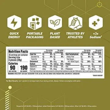 CLIF BLOKS Energy Chews - Margarita with Salt Electrolytes