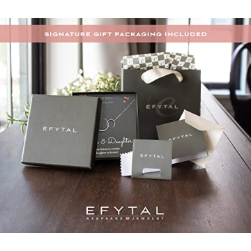 EFYTAL Mother Daughter Necklace for Eternal Bond