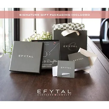 EFYTAL Mother Daughter Necklace for Eternal Bond