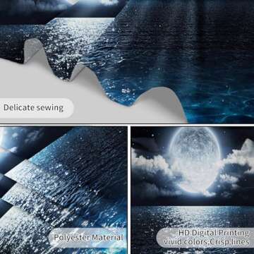 LB Moon Over Ocean Tapestry - Stunning Wall Art for Home