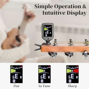 Rechargeable New Bee Clip-On Tuner with Color Screen