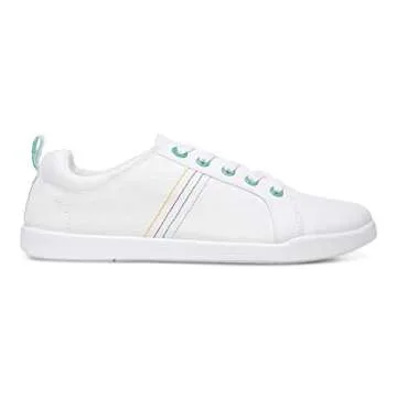 Vionic Beach Stinson Casual Women’s Lace Up Sneakers-Sustainable Shoes That Include Three-Zone Comfort with Orthotic Insole Arch Support, Machine Wash Safe- Sizes 5-11 White 5 Medium US