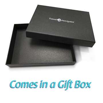 RFID Blocking Folding Leather Passport Holder Wallet For Men and Women - Brown